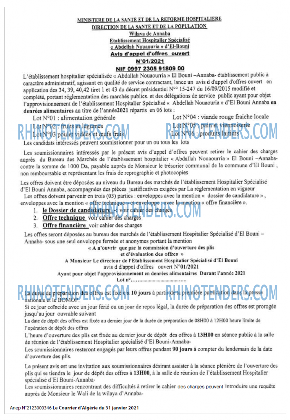 Le Courrier d'Algerie