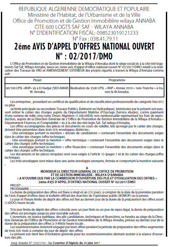 Le Courrier d'Algerie
