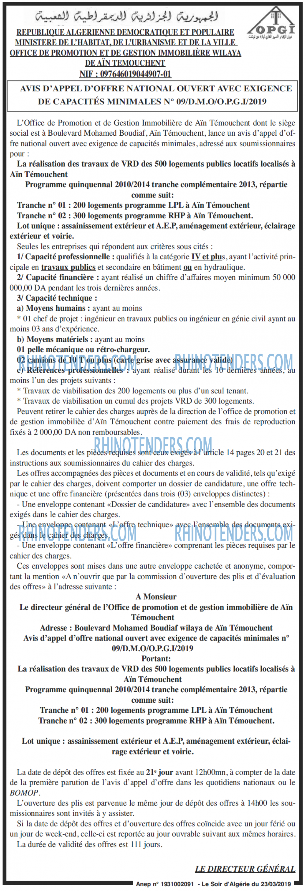 LE SOIR D'ALGERIE