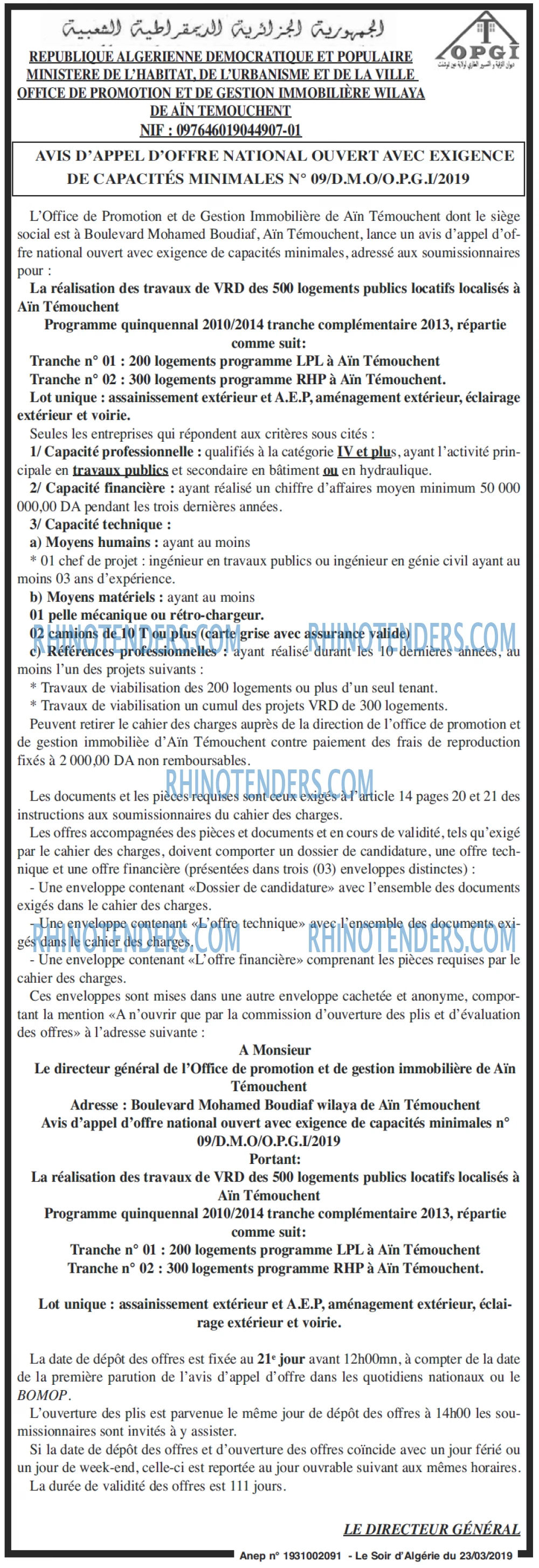 LE SOIR D'ALGERIE