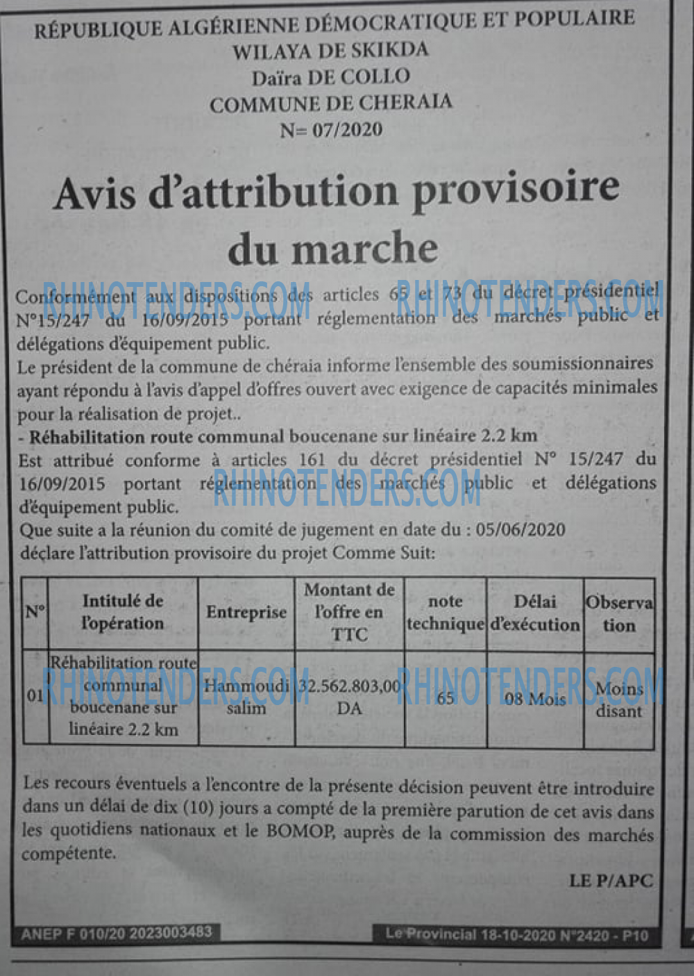 LE PROVINCIAL