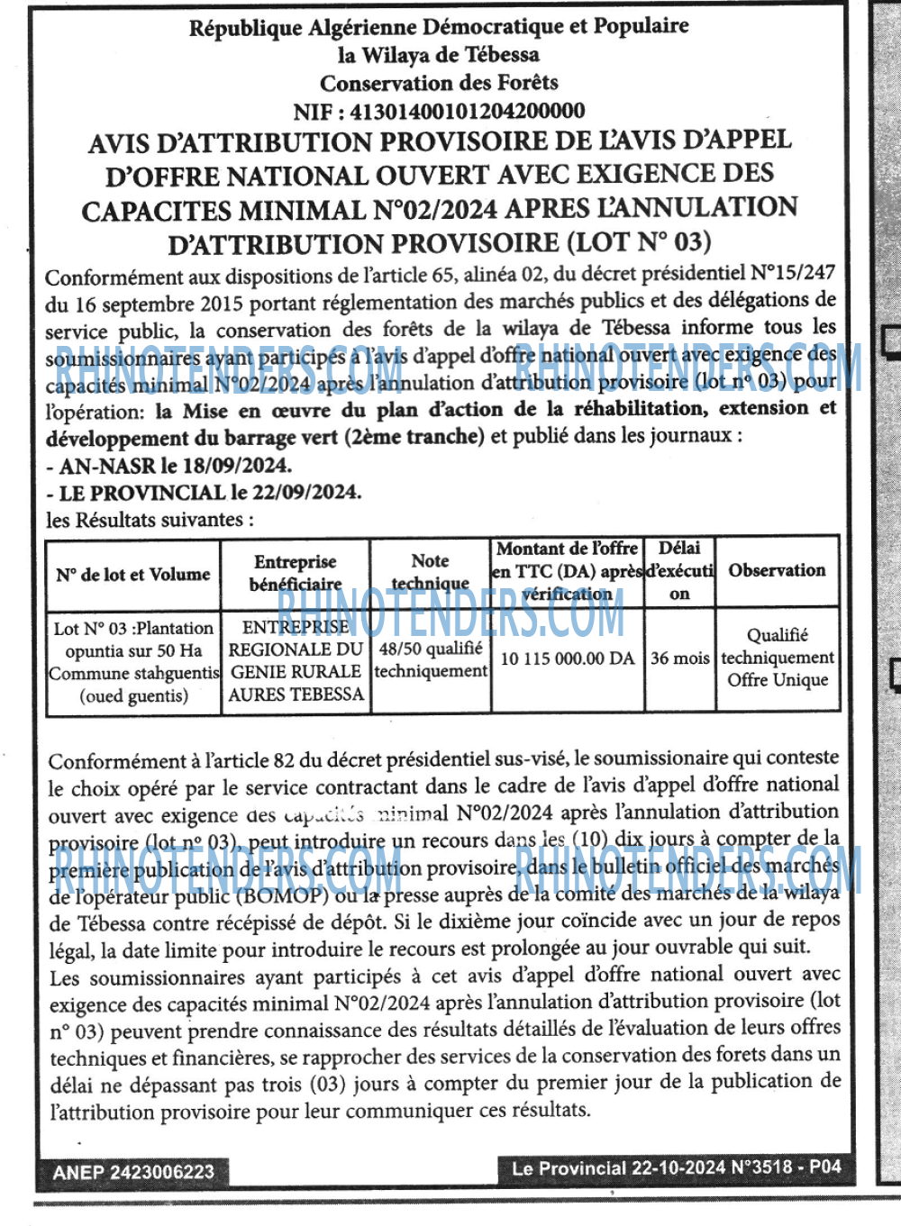 LE PROVINCIAL