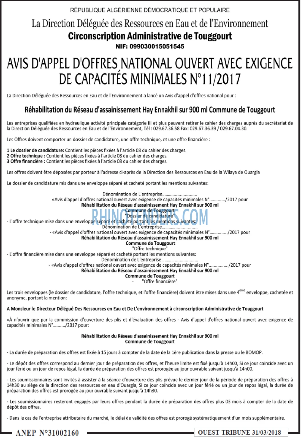 ouest TRIBUNE