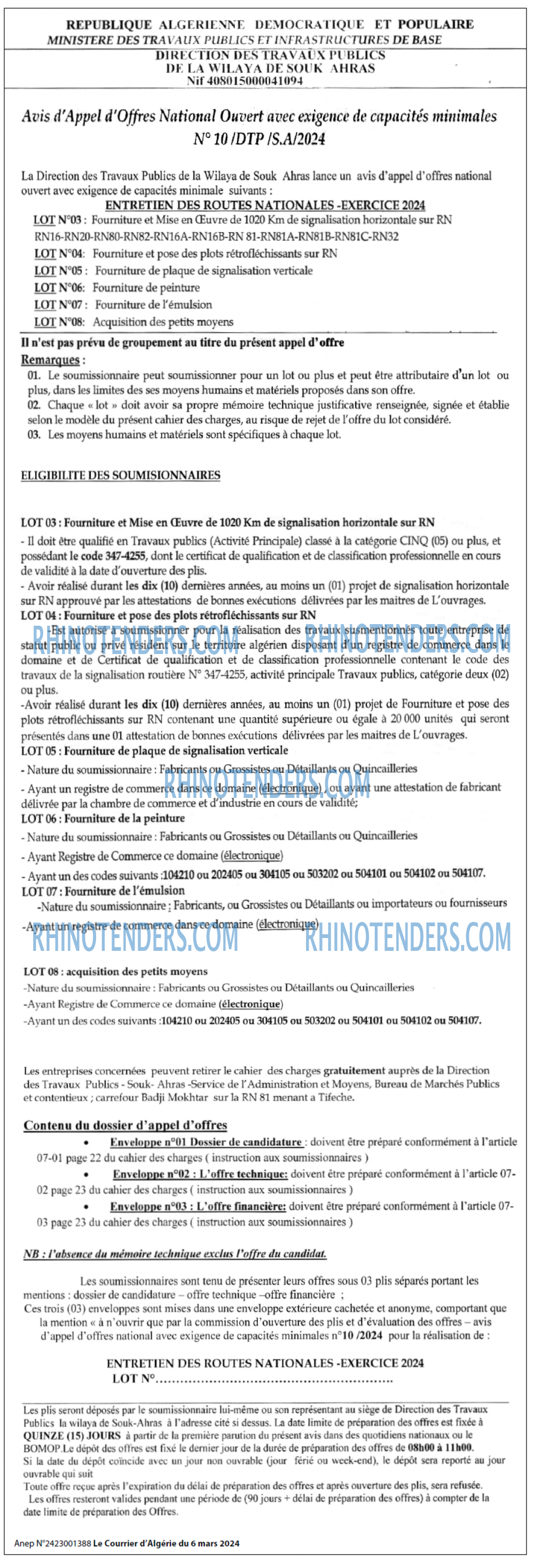 Le Courrier d'Algerie