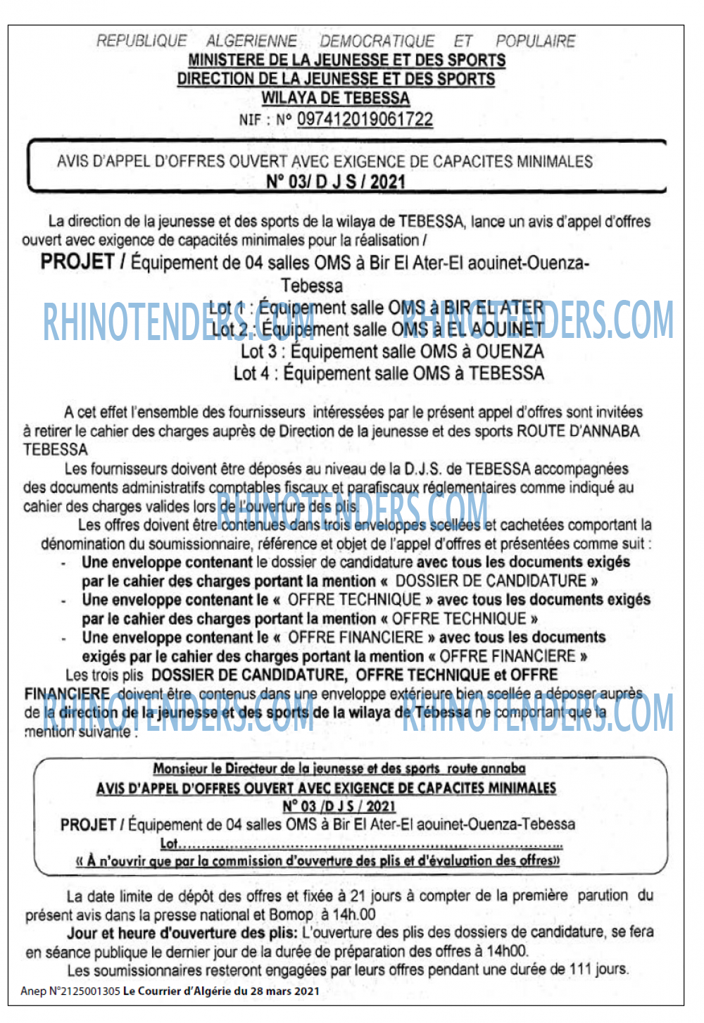 Le Courrier d'Algerie