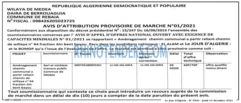 Le Jour d'Algérie