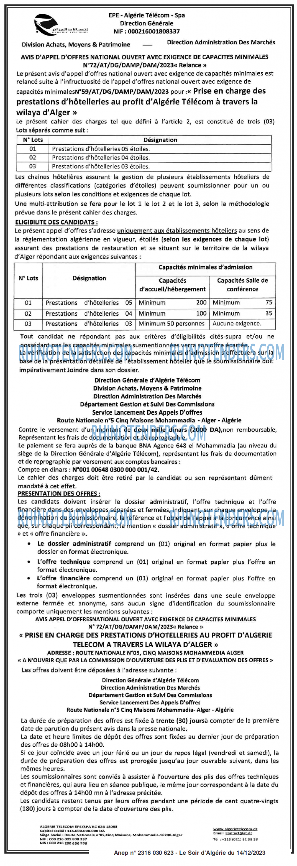 LE SOIR D'ALGERIE