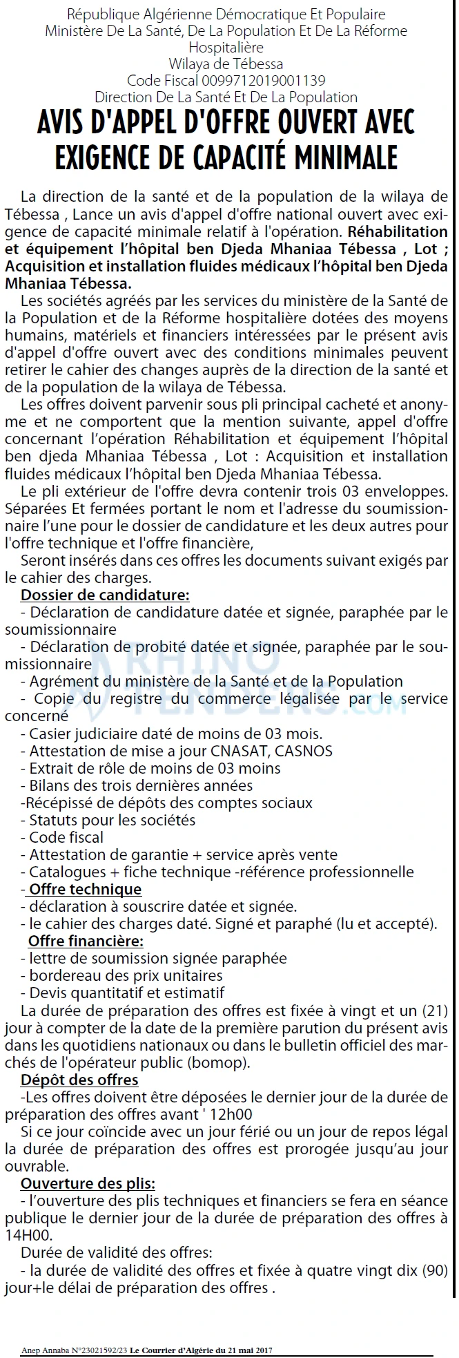 Le Courrier d'Algerie