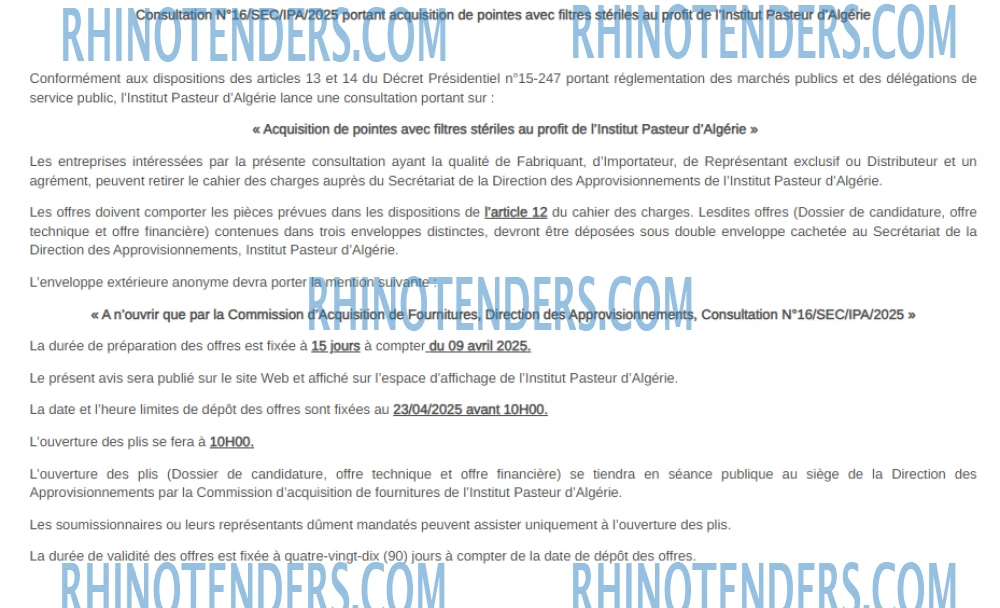 Rhinotenders