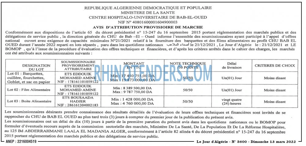 Le Jour d'Algérie