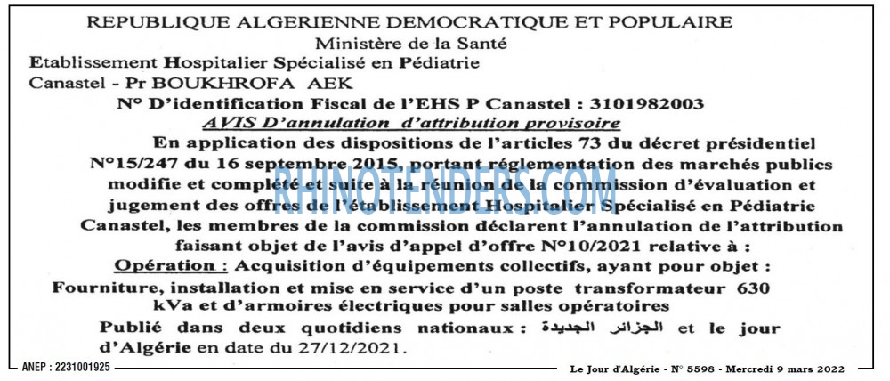 Le Jour d'Algérie