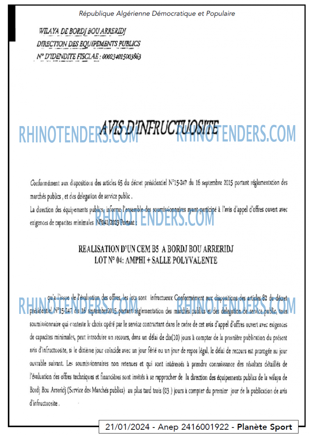 Rhinotenders