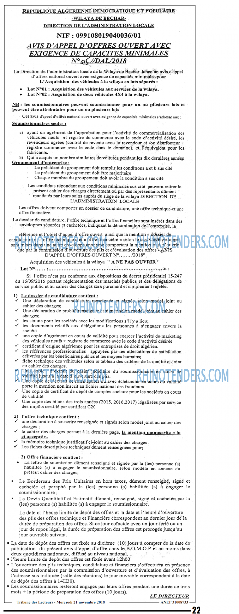 TRIBUNE DES LECTEURS