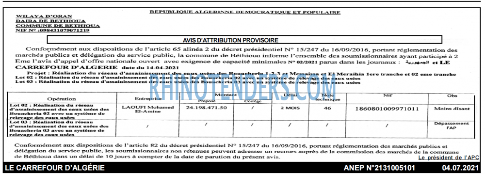 Le Carrefour d'Algérie