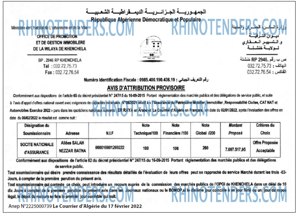 Le Courrier d'Algerie