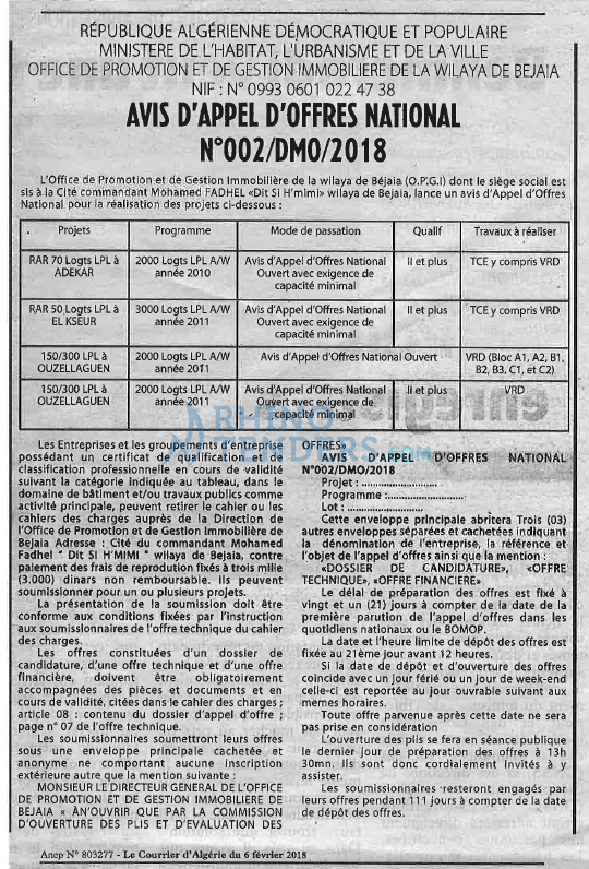 Le Courrier d'Algerie
