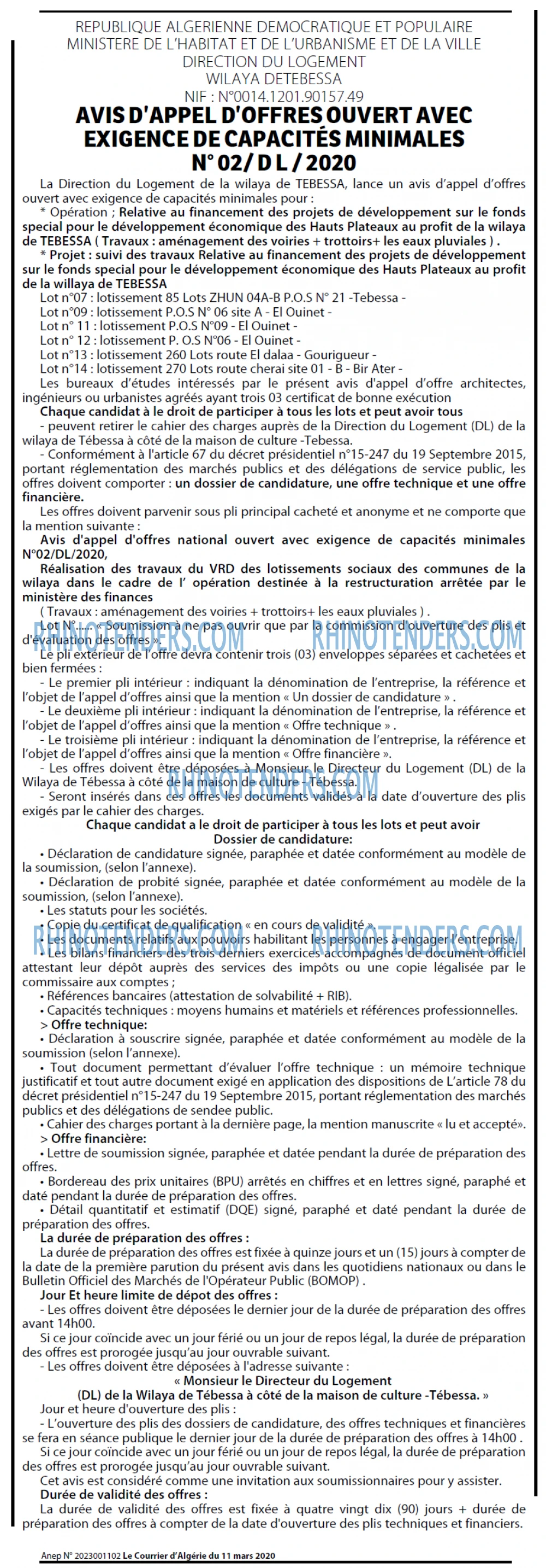 Le Courrier d'Algerie