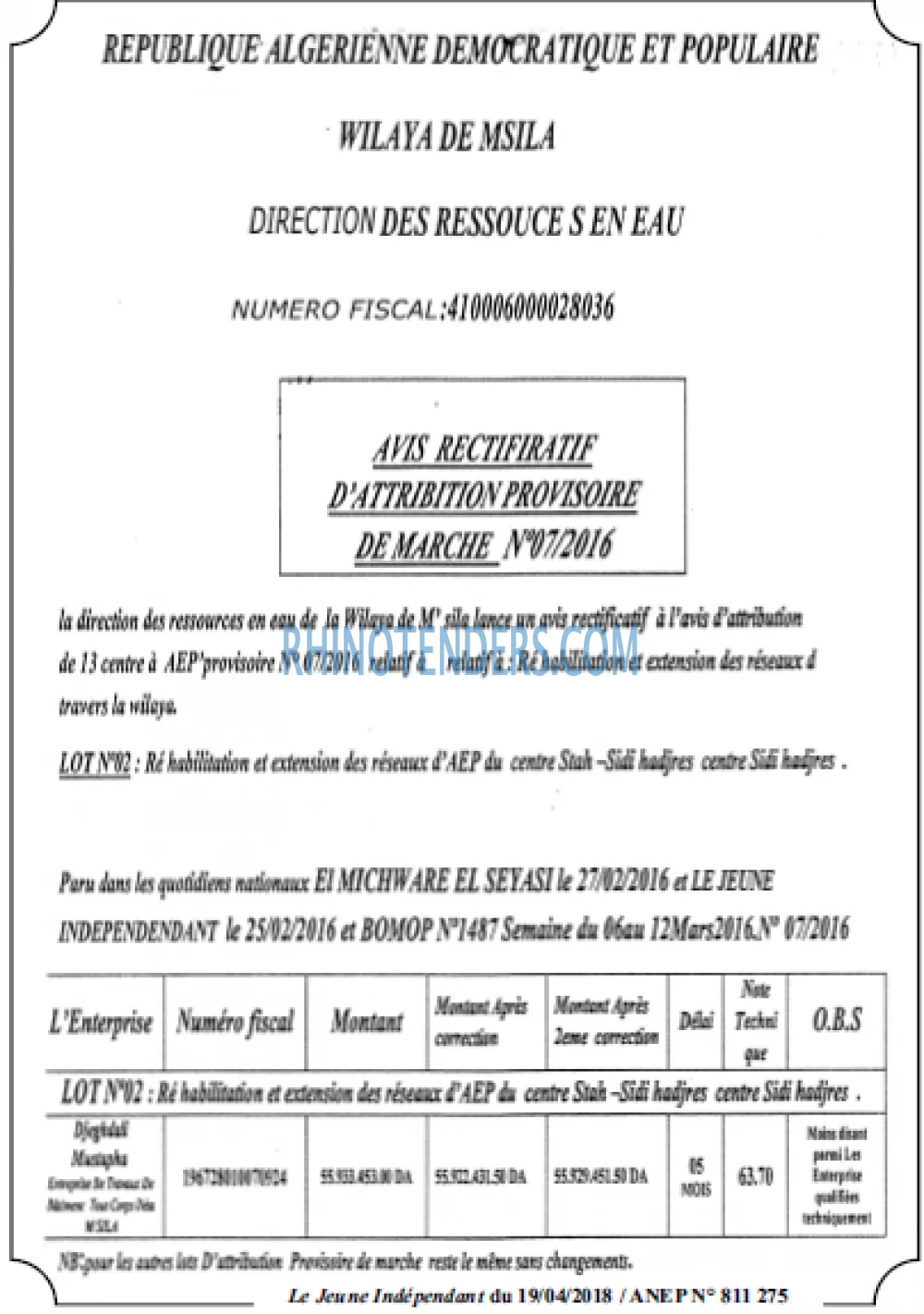 Jeune Independant