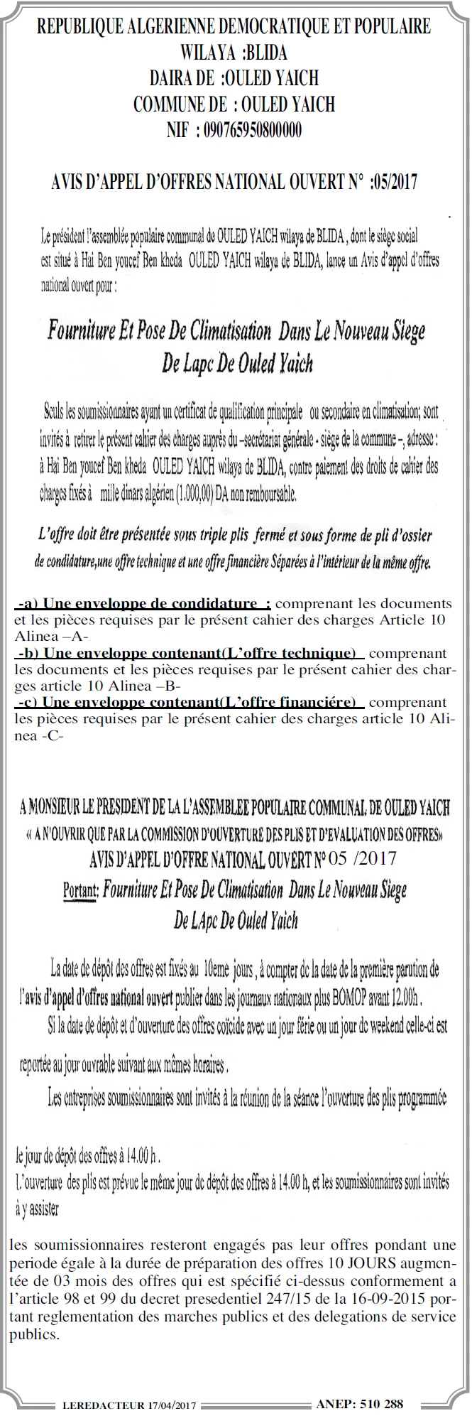 LE REDACTEUR