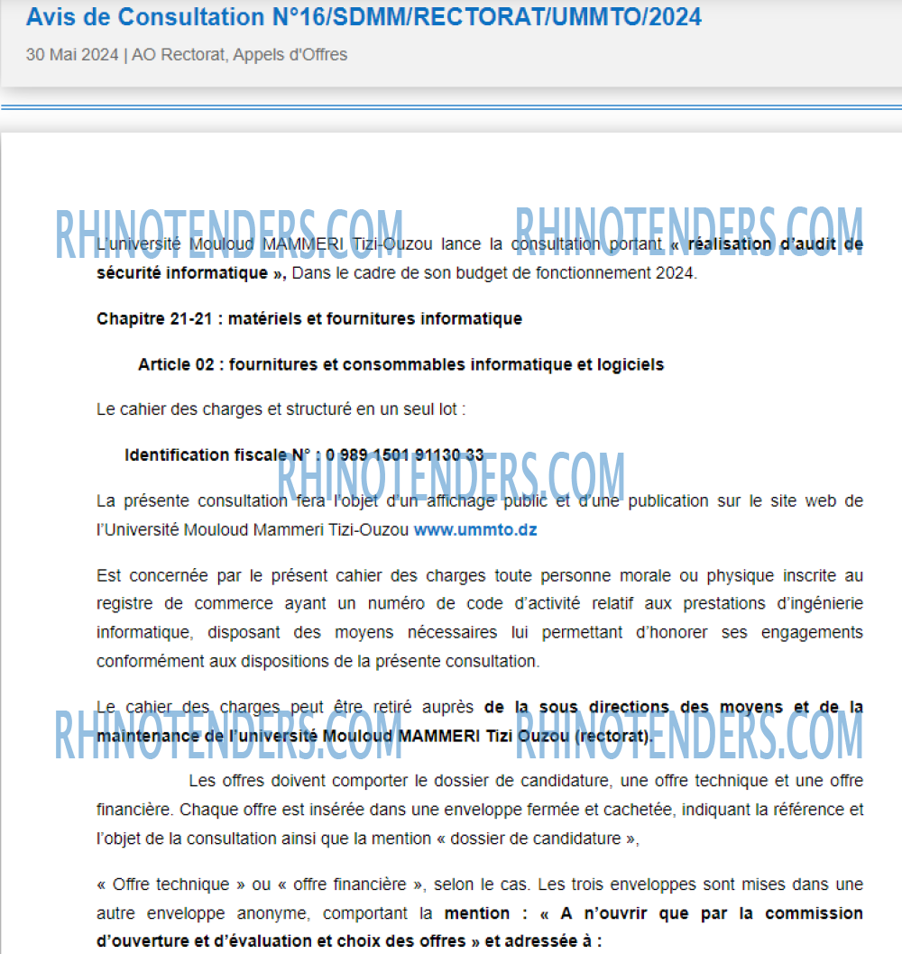 Rhinotenders