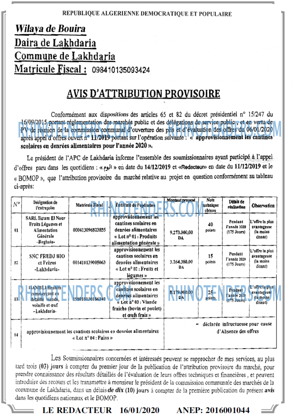 LE REDACTEUR
