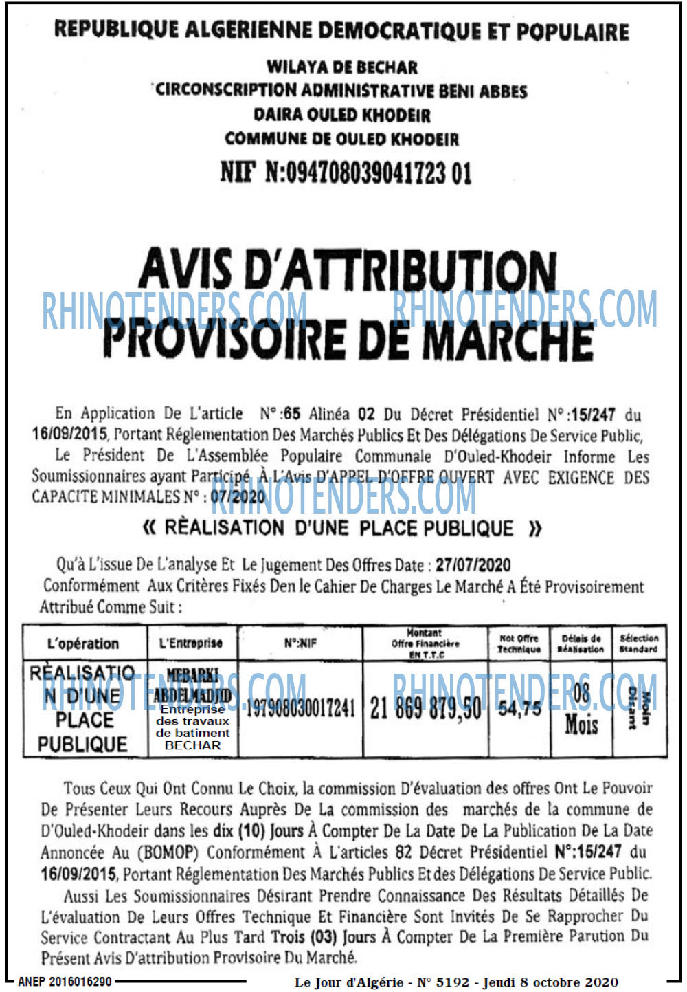 Le Jour d'Algérie