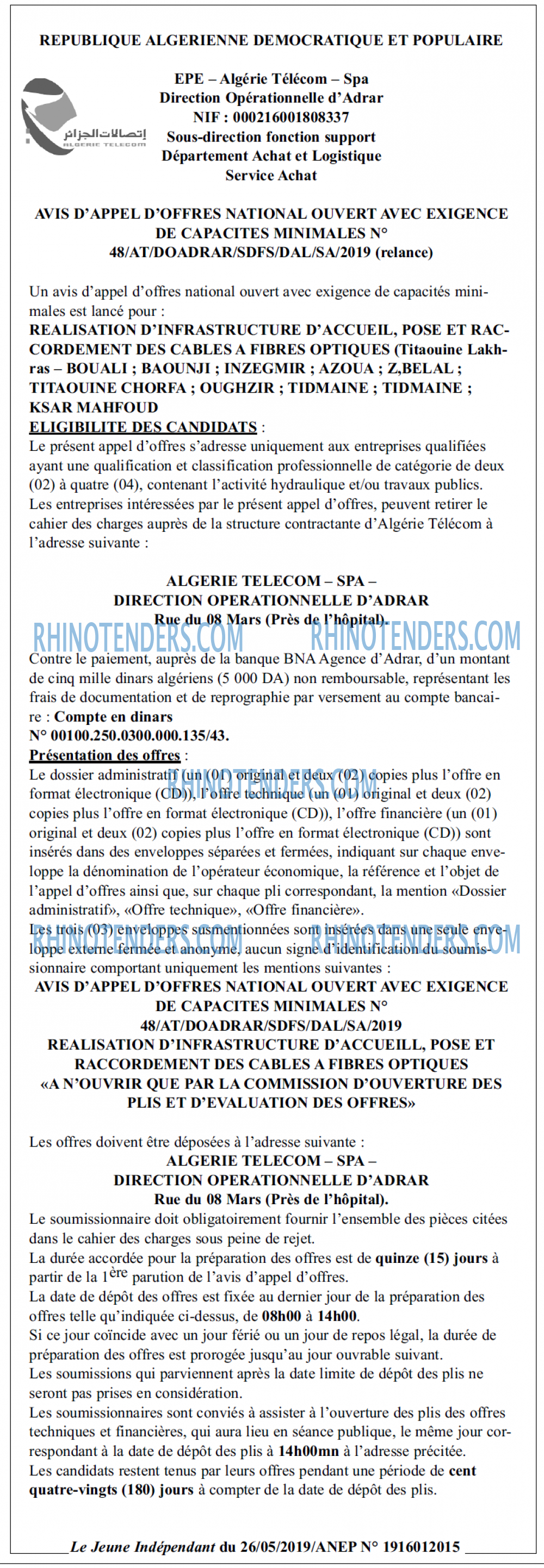 Le jeune indépendant
