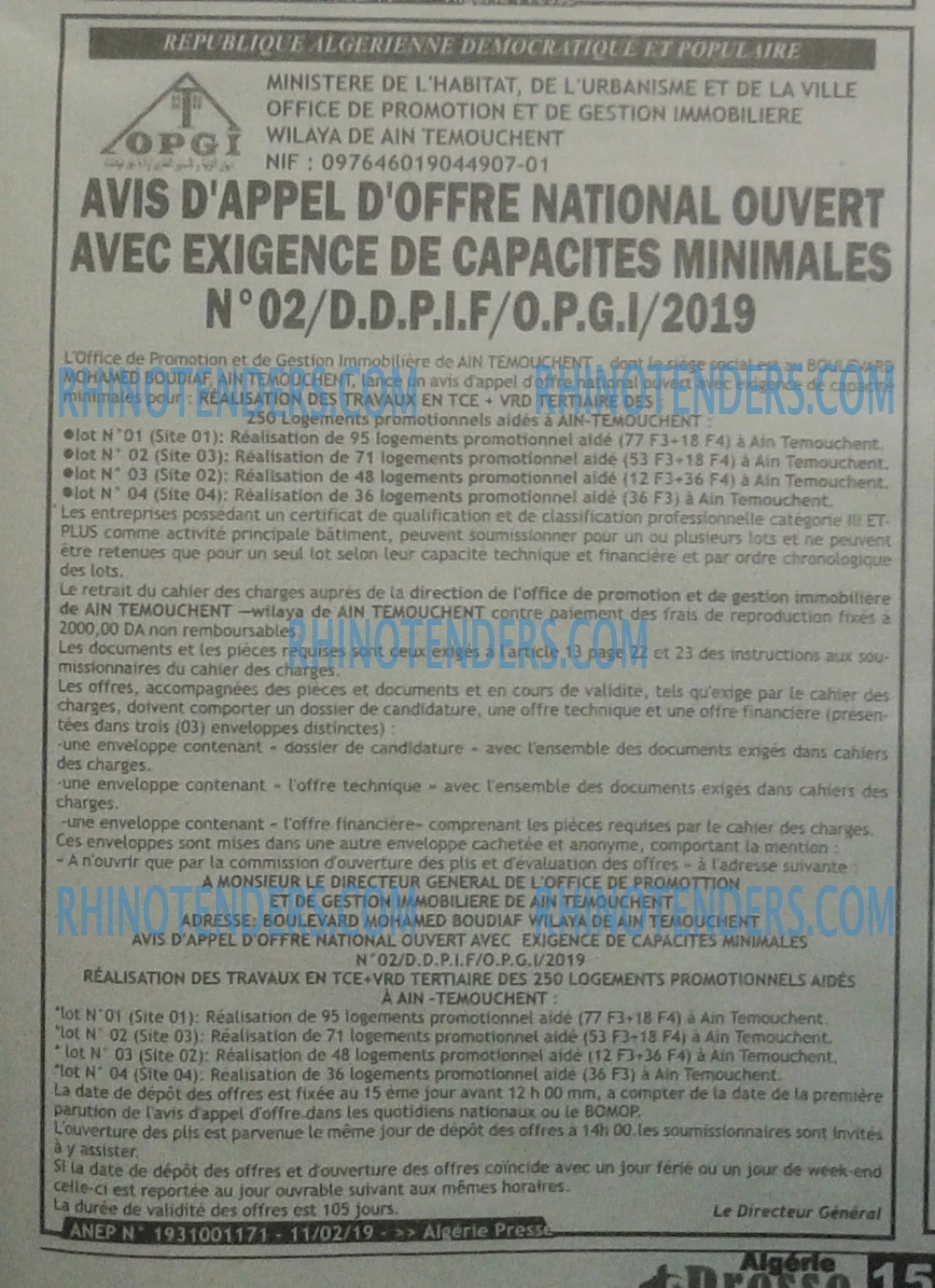 ALGERIE PRESSE