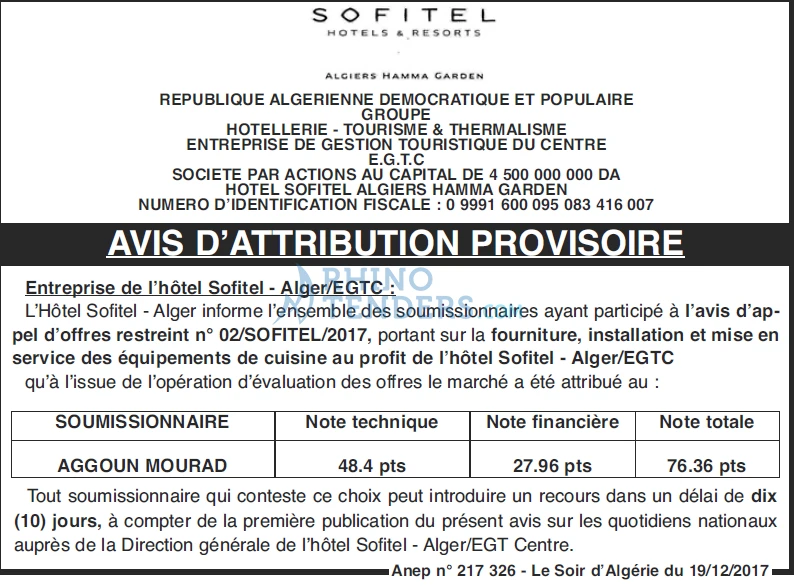 LE SOIR D'ALGERIE
