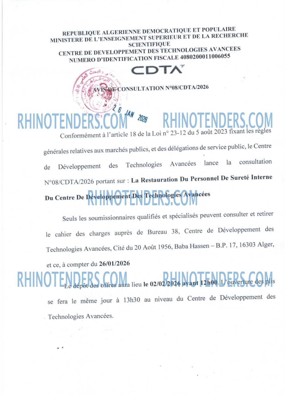 Rhinotenders