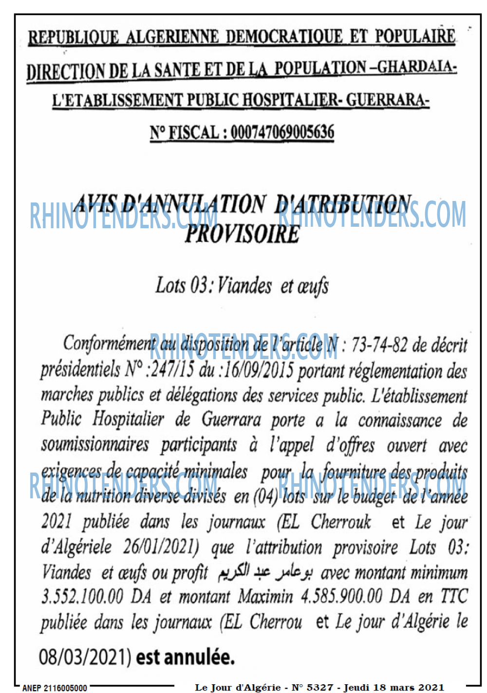 Le Jour d'Algérie