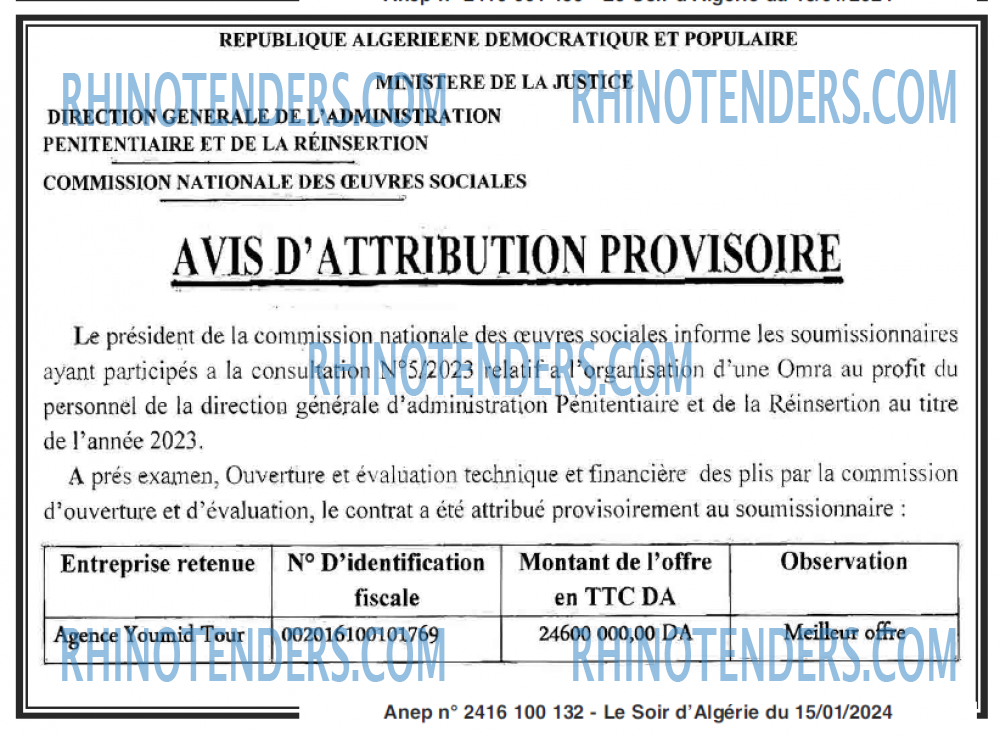 LE SOIR D'ALGERIE
