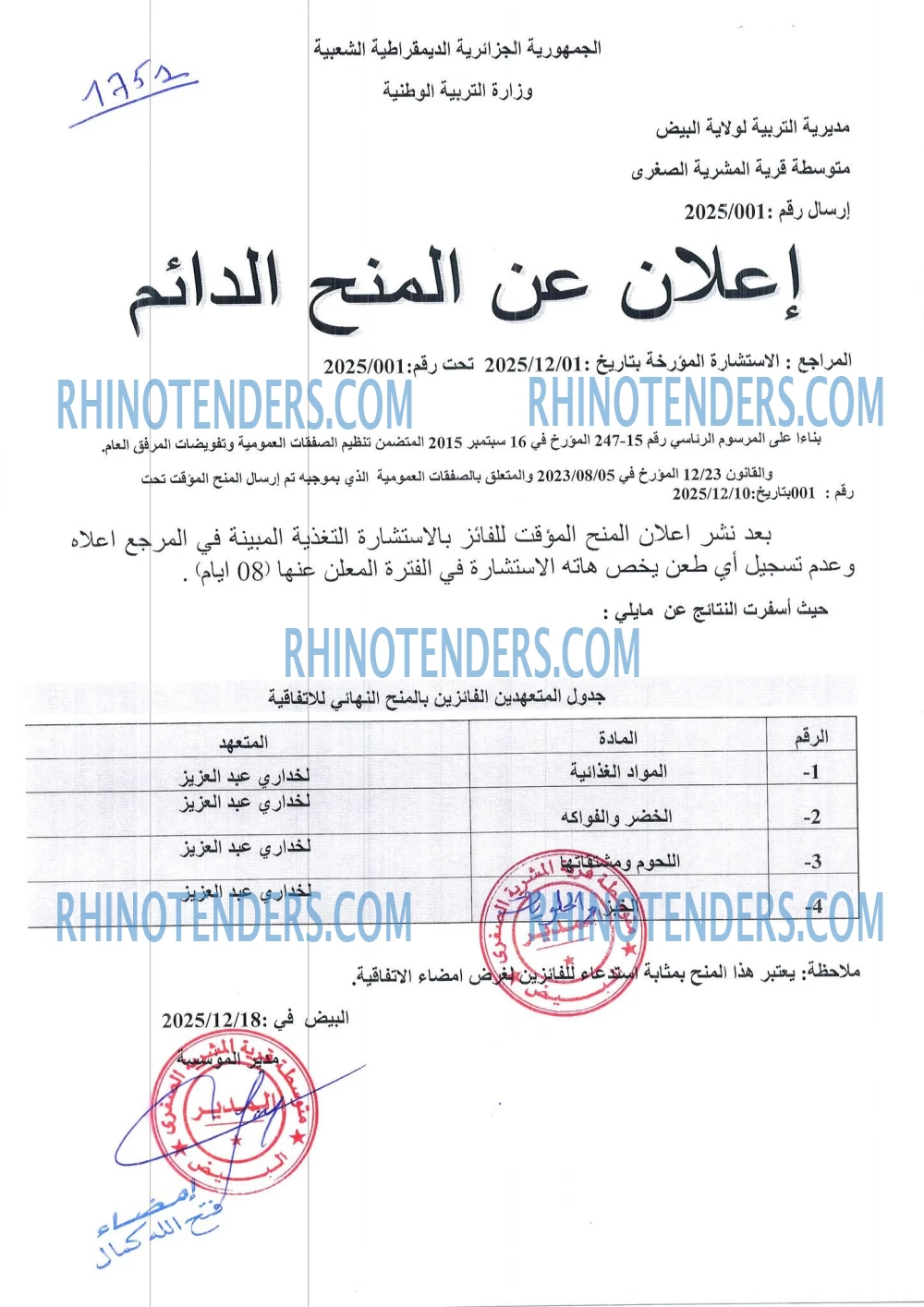 Rhinotenders