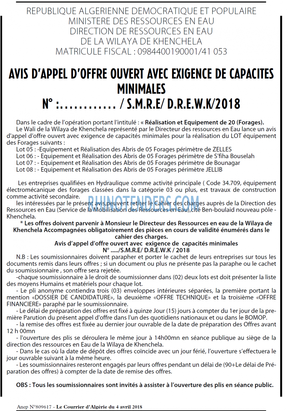 Le Courrier d'Algerie