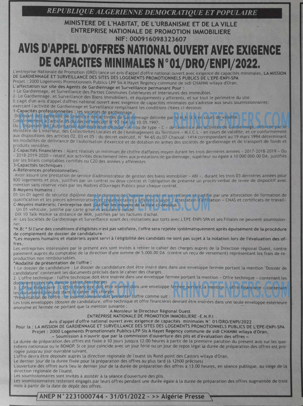 ALGERIE PRESSE