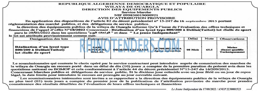 Jeune Independant