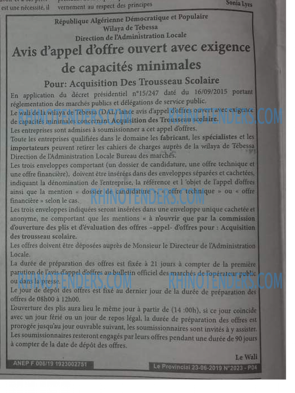 LE PROVINCIAL