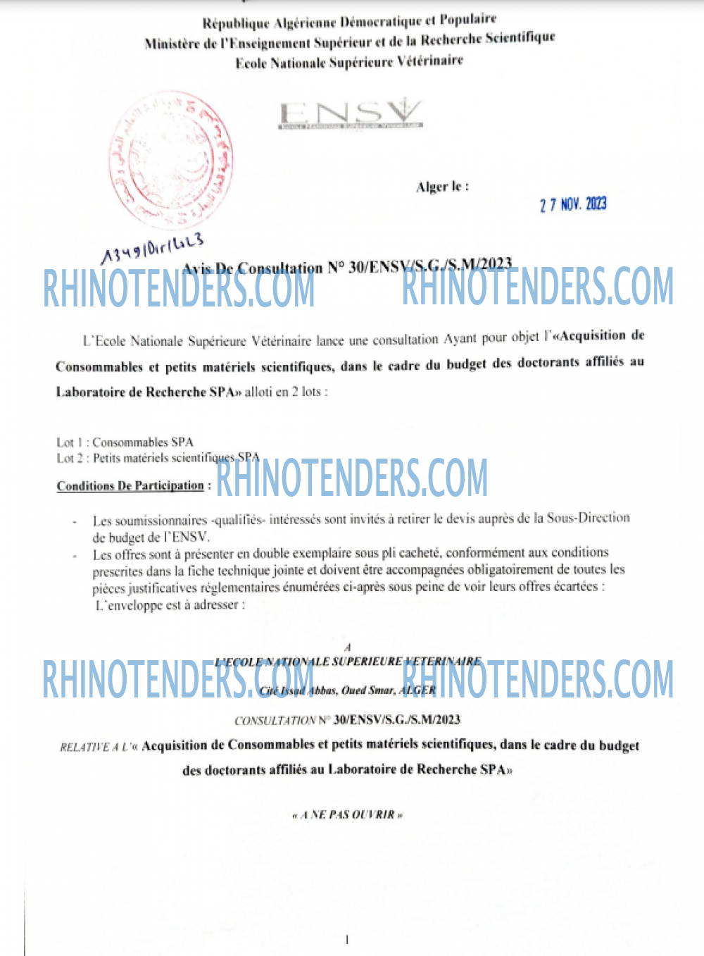 Rhinotenders