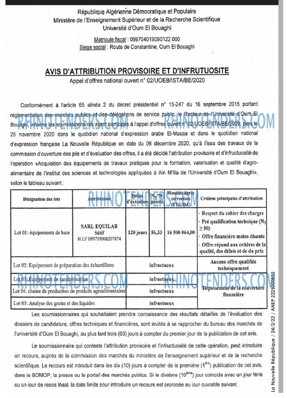 NOUVELLE REPUBLIQUE