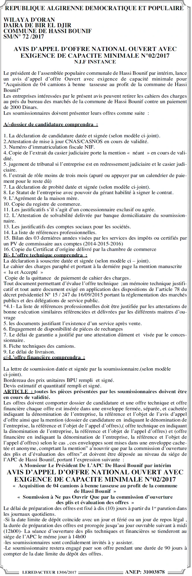 LE REDACTEUR