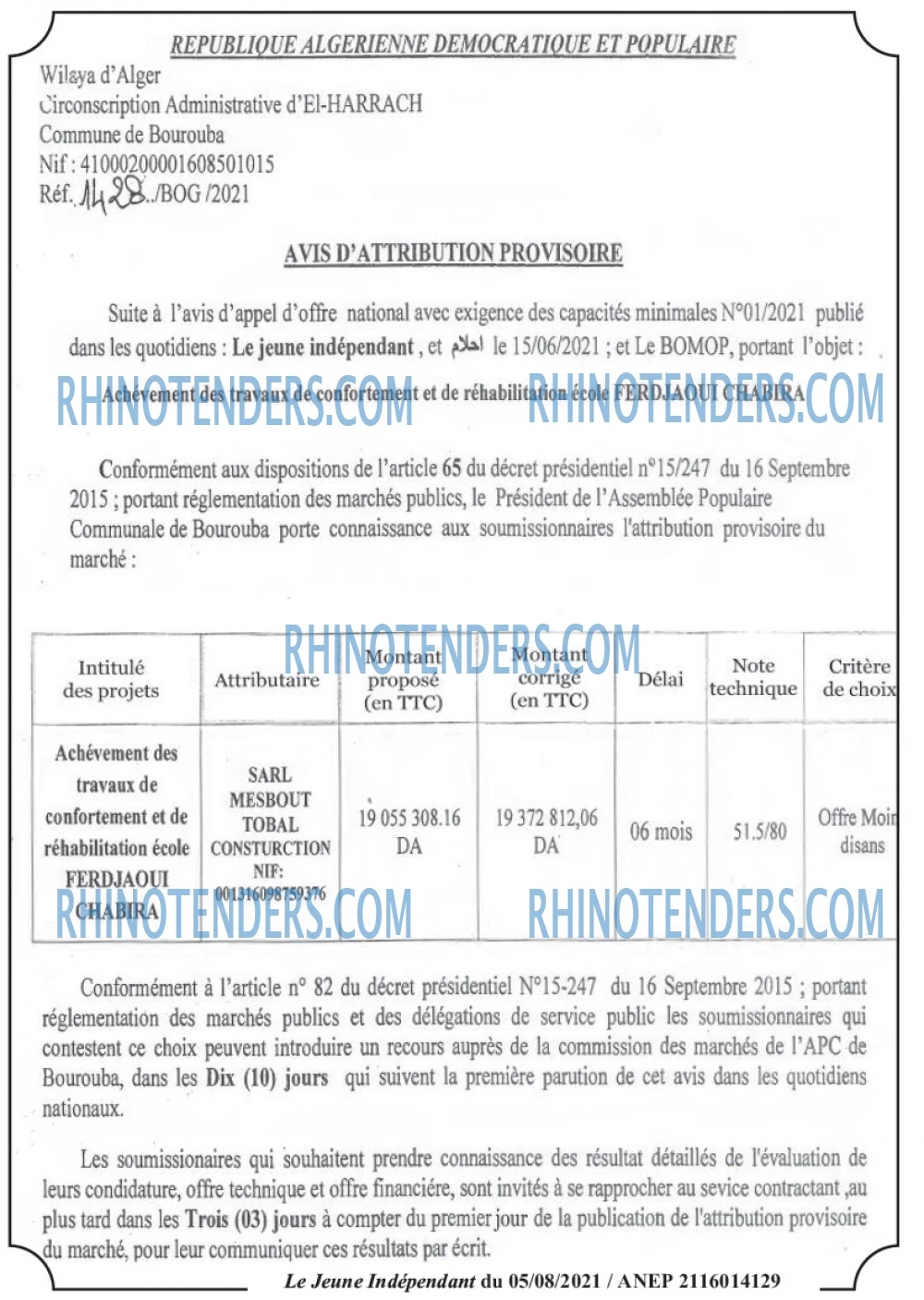 Jeune Independant