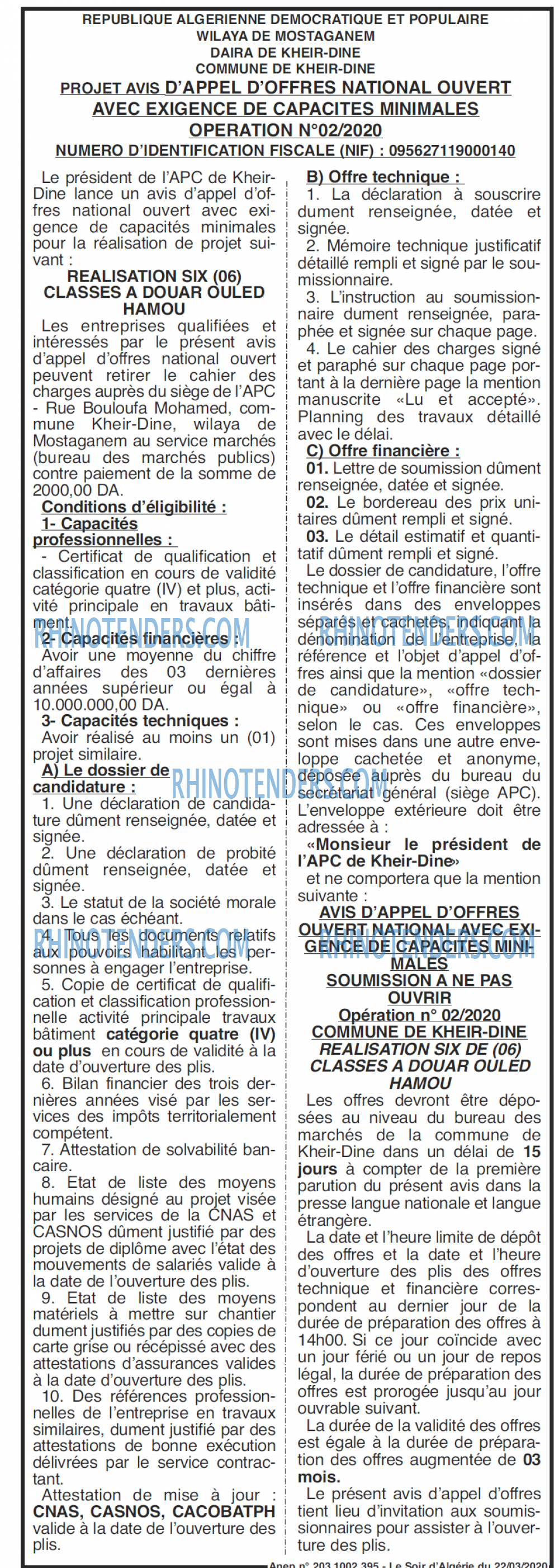 LE SOIR D'ALGERIE