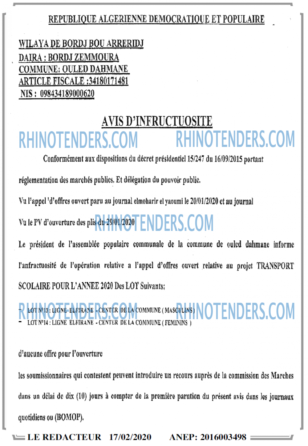 LE REDACTEUR