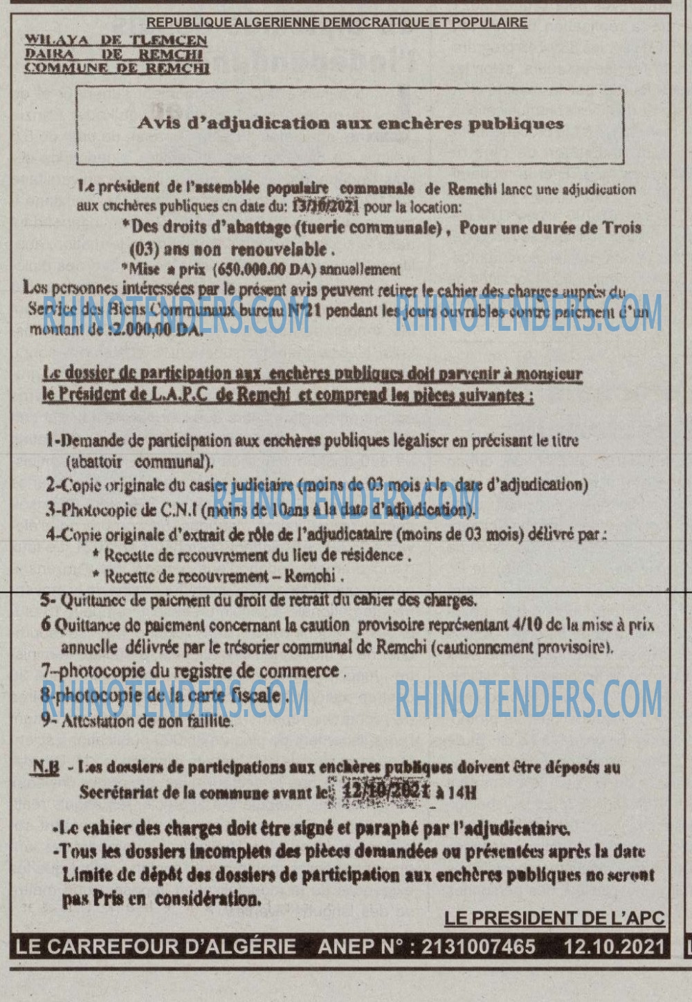 Le Carrefour d'Algérie