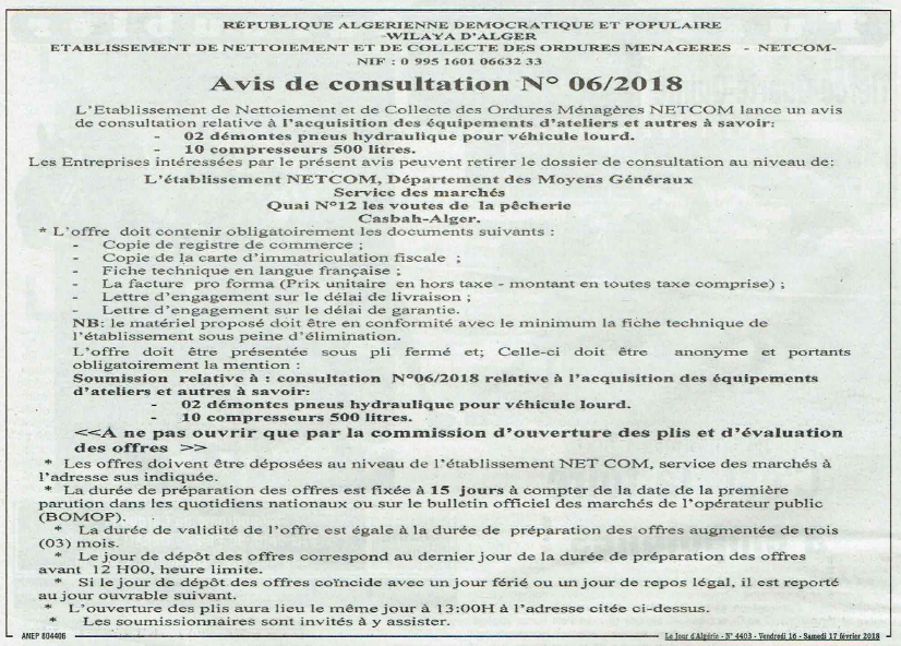 Le Jour d'Algérie