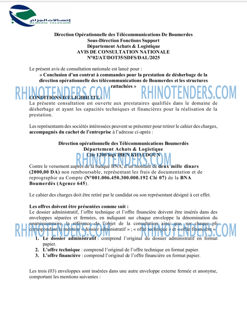 Rhinotenders