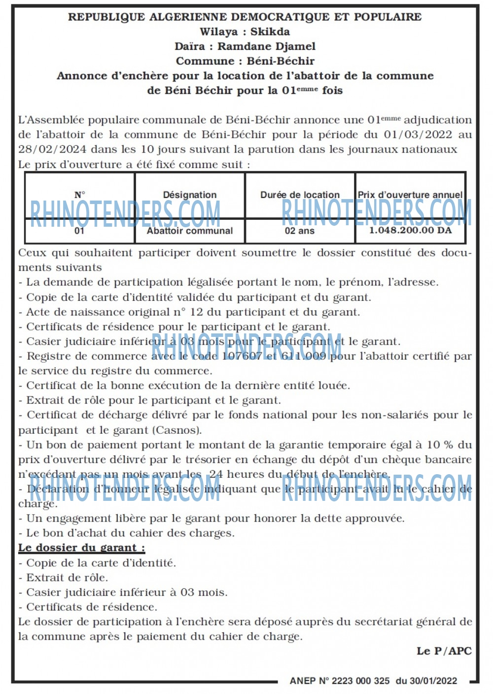 LE SOIR D'ALGERIE