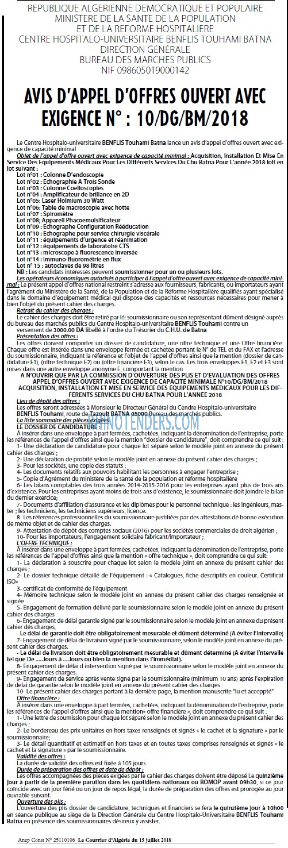 Le Courrier d'Algerie