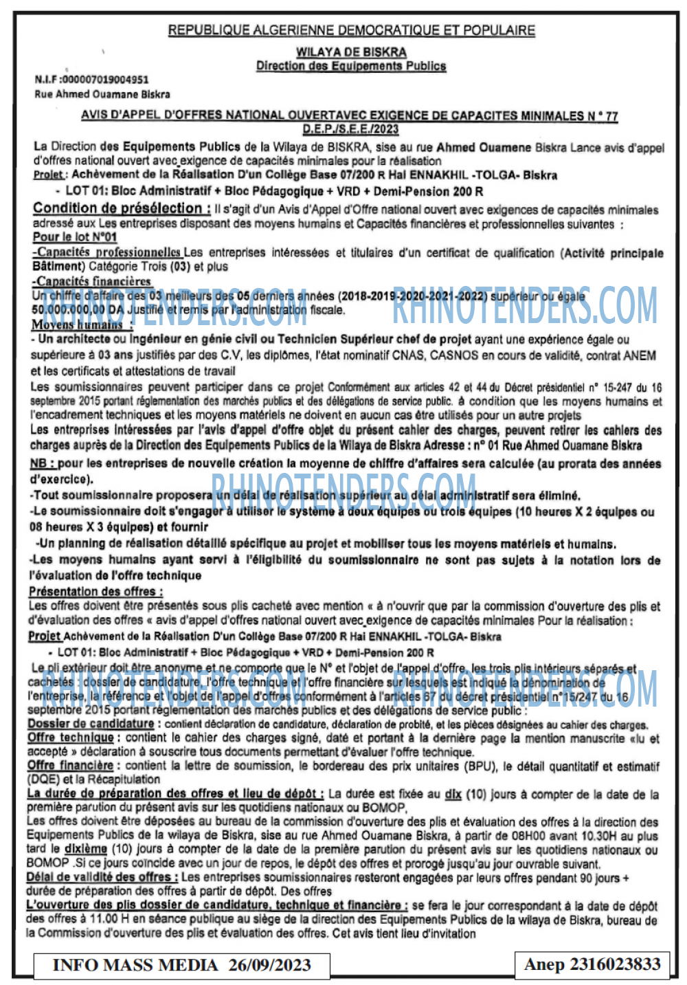 Infos Mass Media