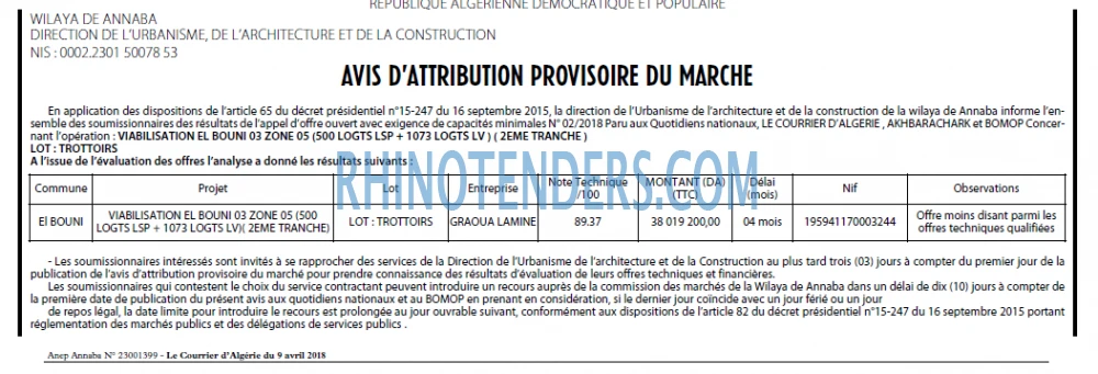 Le Courrier d'Algerie